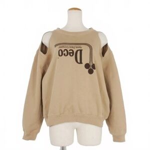 Kijun 21FW Print Sweatshirt Long Sleeve L Brown Used 22648